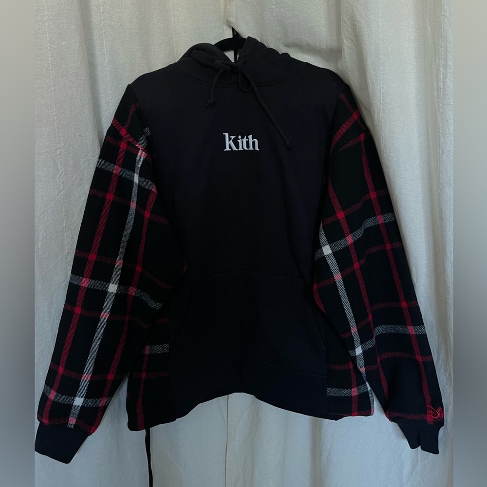 Kith x Disney Patchwork Wool Plaid Hoodie- Medium